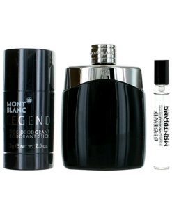 MONT BLANC LEGEND EDT 3 PCS GIFT SET FOR MEN (DEO)