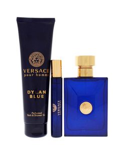 VERSACE POUR HOMME DYLAN BLUE 3 PCS GIFT SET FOR MEN