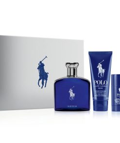 RALPH LAUREN POLO BLUE EDT 3 PCS GIFT SET FOR MEN