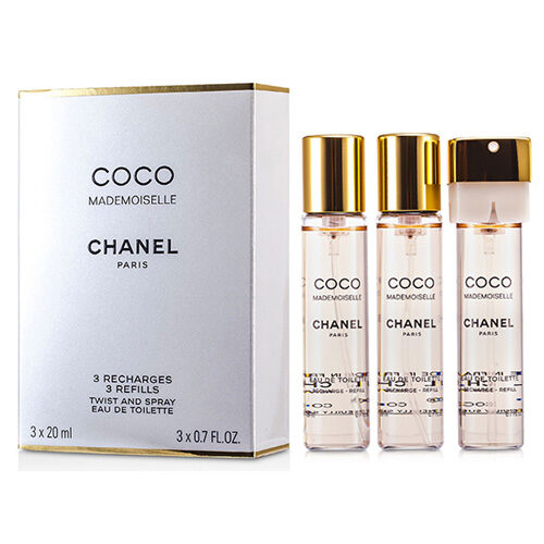 CHANEL COCO MADEMOISELLE EDT 3 TRAVEL SPRAY REFILLS FOR WOMEN ...