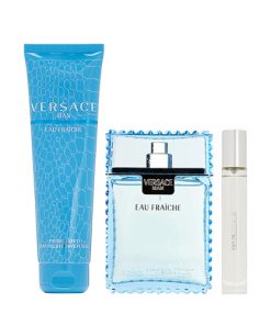 VERSACE MAN EAU FRAICHE 3 PCS GIFT SET FOR MEN
