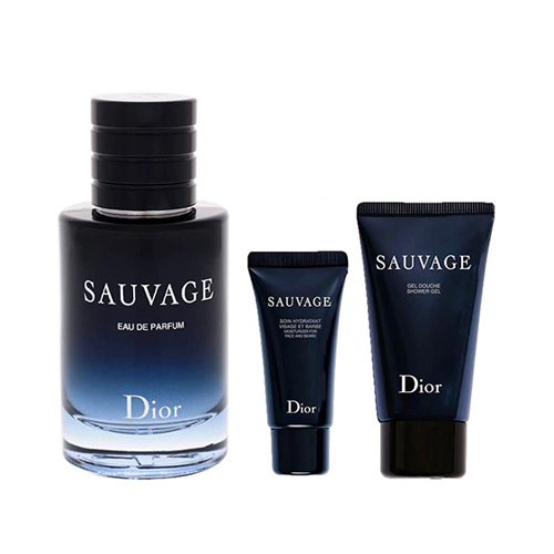 CHRISTIAN DIOR SAUVAGE EDP 3 PCS GIFT SET FOR MEN