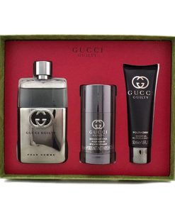 GUCCI GUILTY POUR HOMME EDT 3 PCS GIFT SET FOR MEN