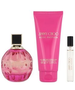 JIMMY CHOO ROSE PASSION EDP 3 PCS GIFT SET FOR WOMEN JIMMY CHOO ROSE PASSION EDP 3 PCS GIFT SET FOR WOMEN