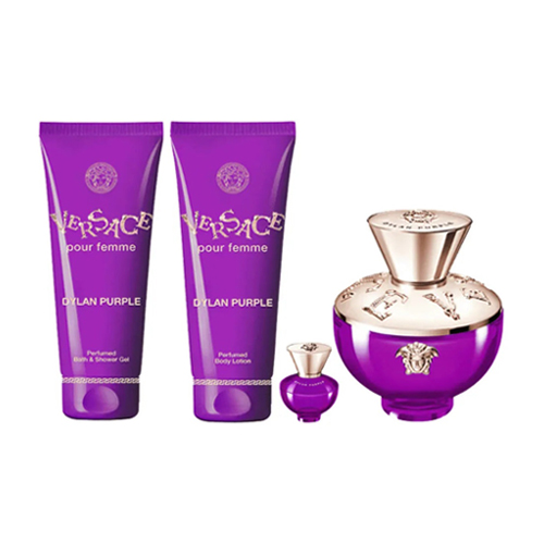 VERSACE POUR FEMME DYLAN PURPLE EDP 4 PCS GIFT SET FOR WOMEN VERSACE POUR FEMME DYLAN PURPLE EDP 4 PCS GIFT SET FOR WOMEN - Image 2