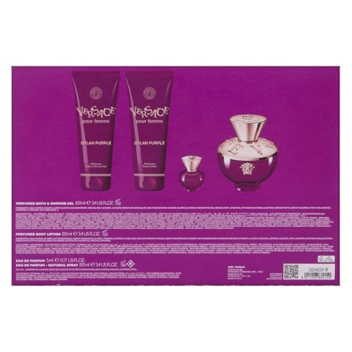 VERSACE POUR FEMME DYLAN PURPLE EDP 4 PCS GIFT SET FOR WOMEN VERSACE POUR FEMME DYLAN PURPLE EDP 4 PCS GIFT SET FOR WOMEN - Image 3