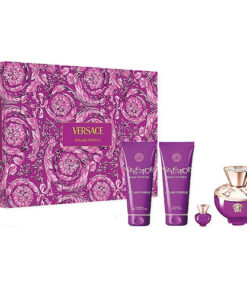 VERSACE POUR FEMME DYLAN PURPLE EDP 4 PCS GIFT SET FOR WOMEN